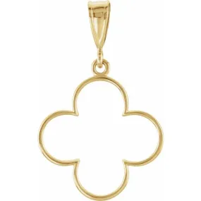 14K Yellow Decorative Pendant 85294