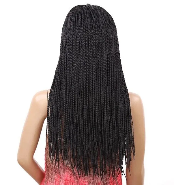 22inch Long 2X Twist Braids Wig Synthetic Hair Wigs heat resistant