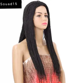 22inch Long 2X Twist Braids Wig Synthetic Hair Wigs heat resistant