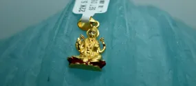 22k Solid Gold Lakshmi lakmi hindu Mahalakshmi goddess pendant charm locket 247