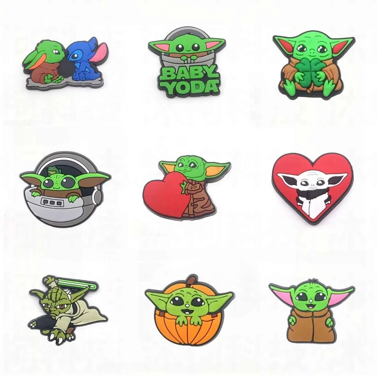 25Pcs Star Wars Crocs Charms Ornaments Yoda Shoes Accessories Designer Original Cartoon Bundle Set