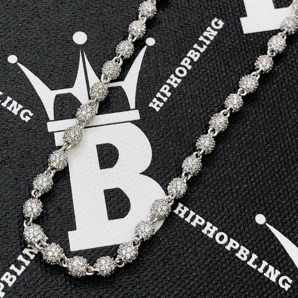 4MM Dog Tag Link CZ Hip Hop Iced Out Chain