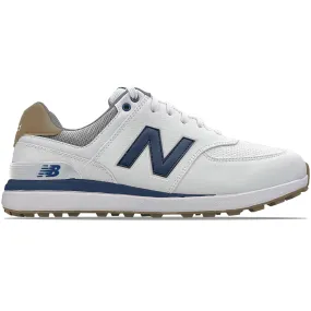 574 Greens V2 Spikeless Golf Shoes White/Navy - SS24