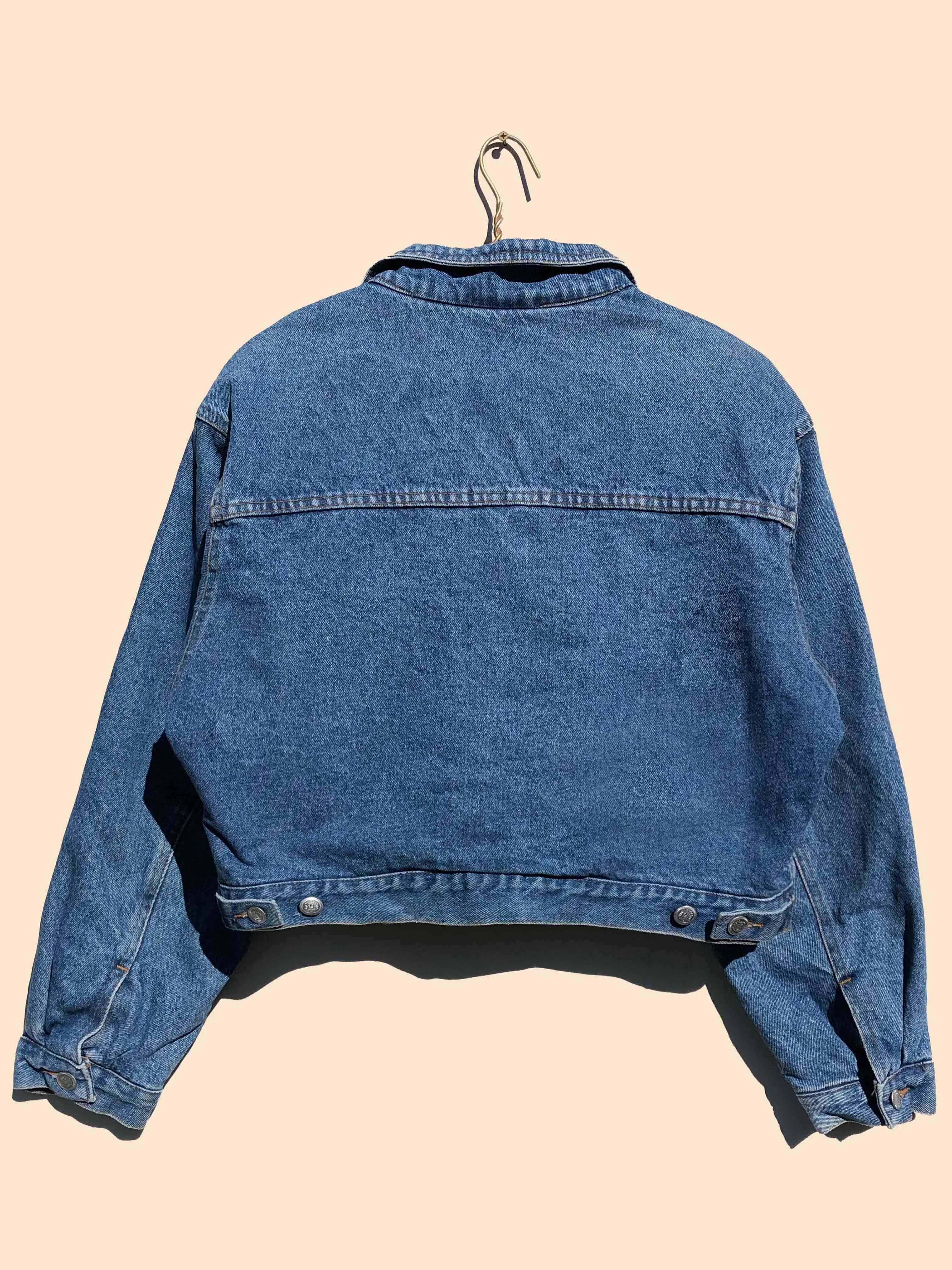 90's Rifle Rasta Denim Jacket Blue (M)