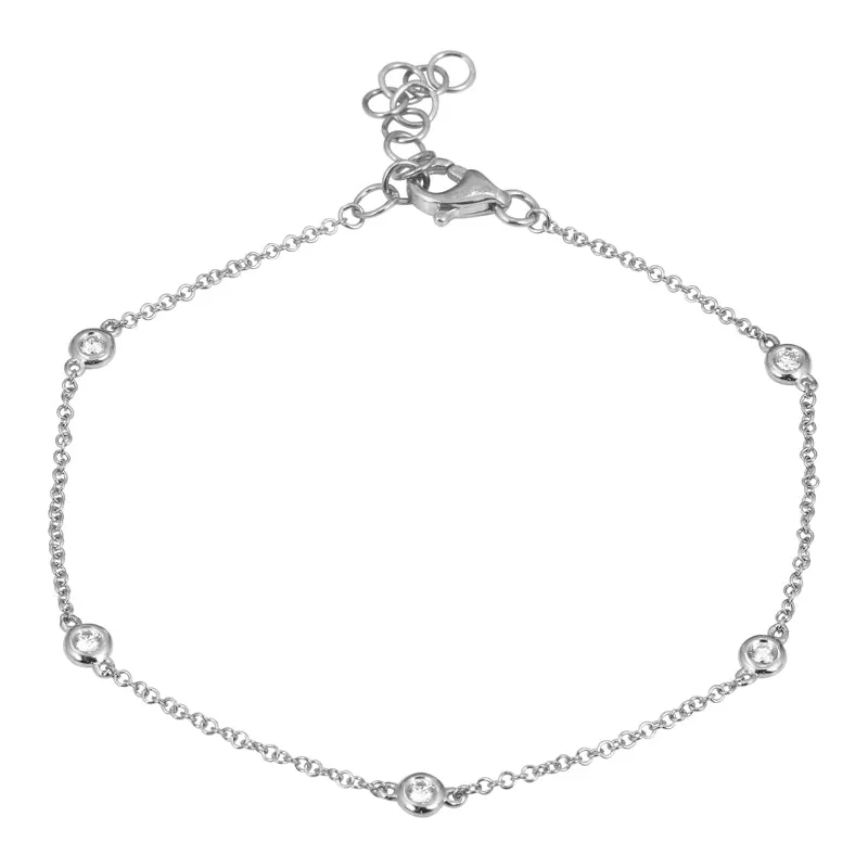 ADDIE DIAMONDS BY THE YARD -  CHAIN BRACELET