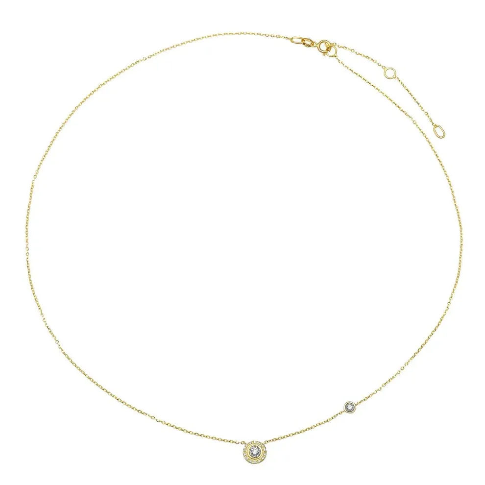 ALEXA DOUBLE DIAMOND NECKLACE