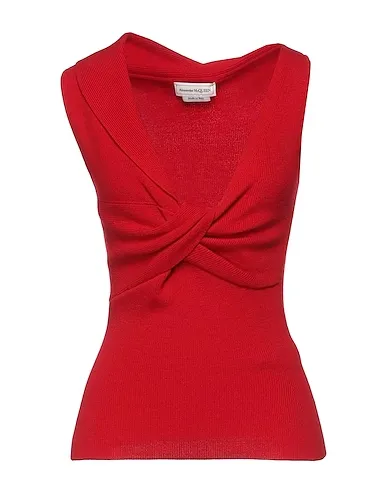 alexander mcqueen  |Casual Style Wool Sleeveless Street Style V-Neck Plain