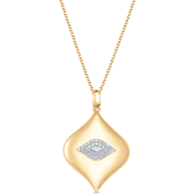 Aurora Illusion Large Marquise Pendant Illusion Necklace