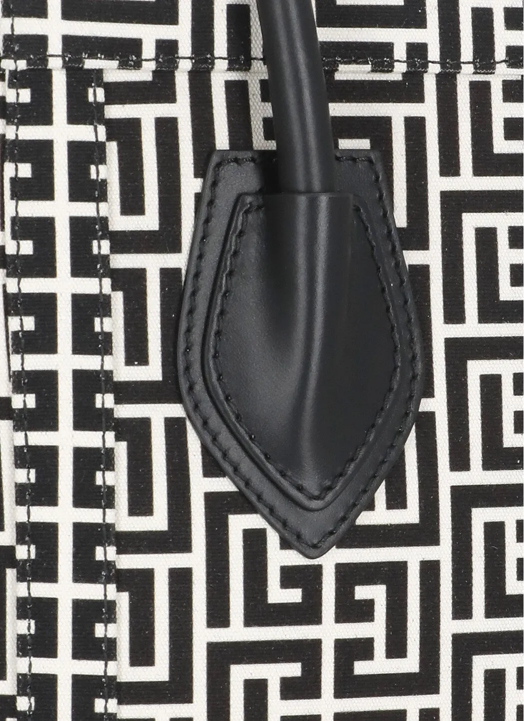 Balmain Monogram Patterned Top Handle Bag