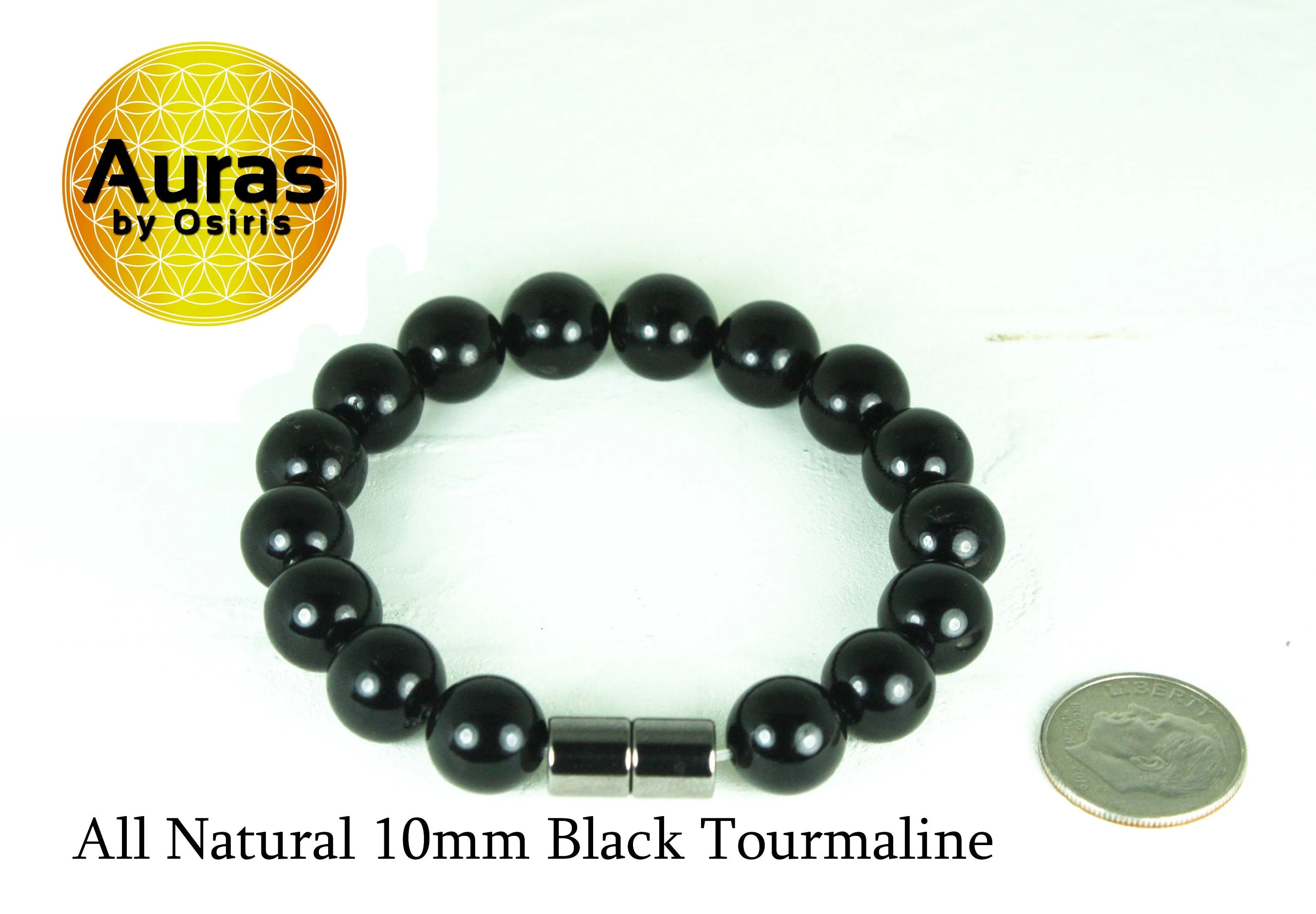 Black Tourmaline Bracelet - Gemstone Bracelet - Protection Bracelet - Emf Protection - Tourmaline Jewelry - Empath Protection