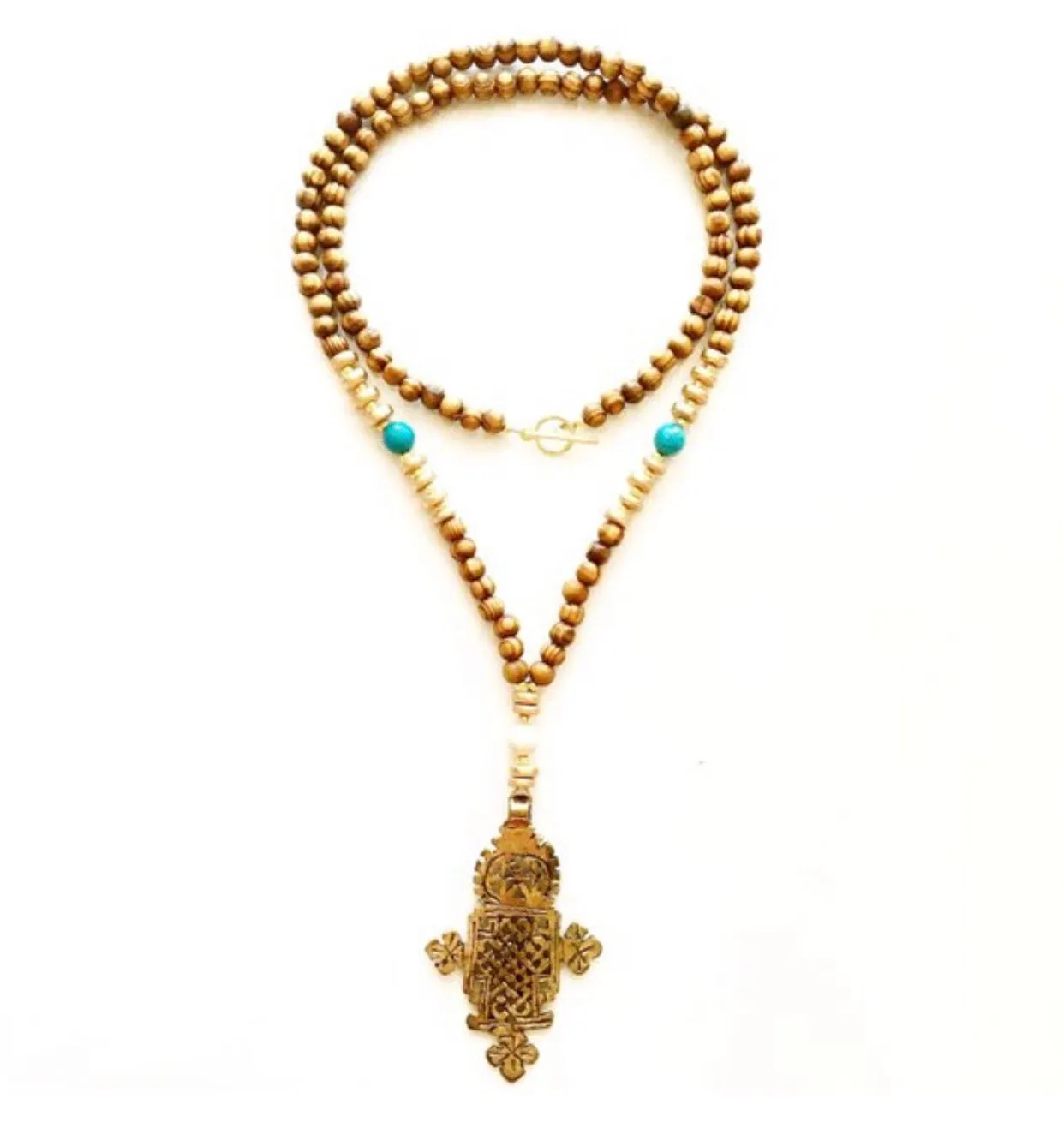 Brooke Necklace: Ethiopian Cross Pendant