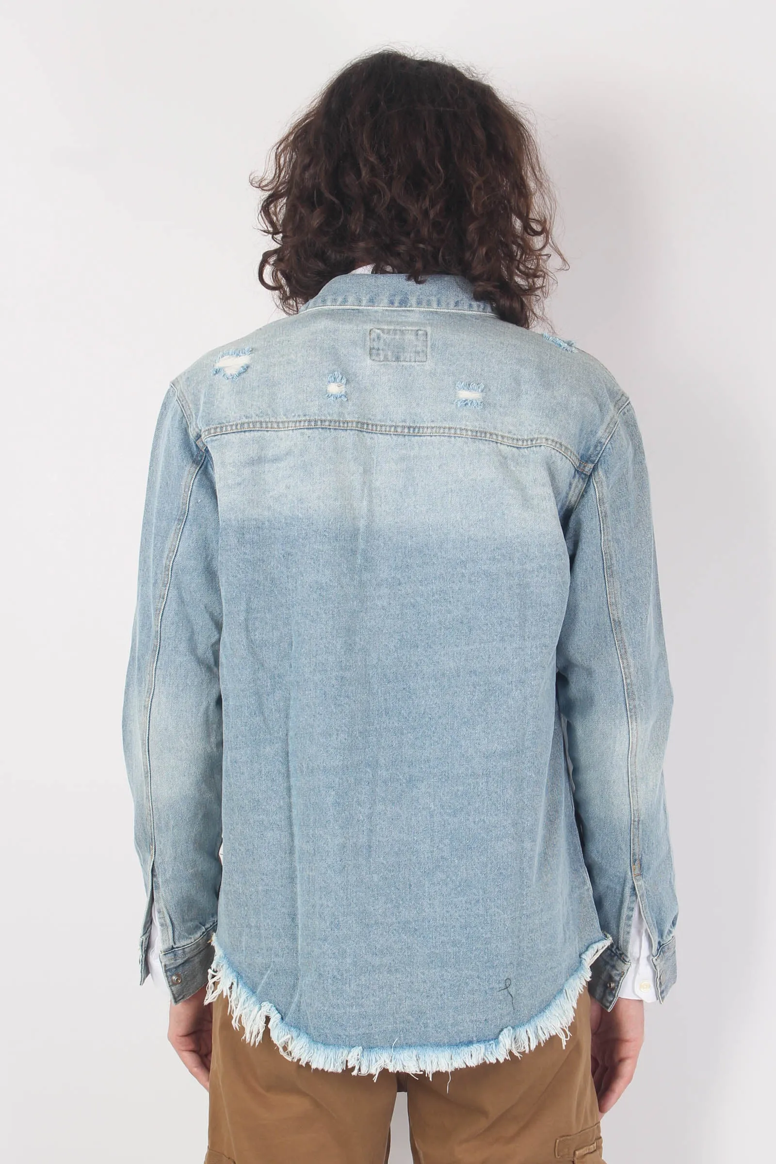 Camicia Denim Rotture Denim Chiaro