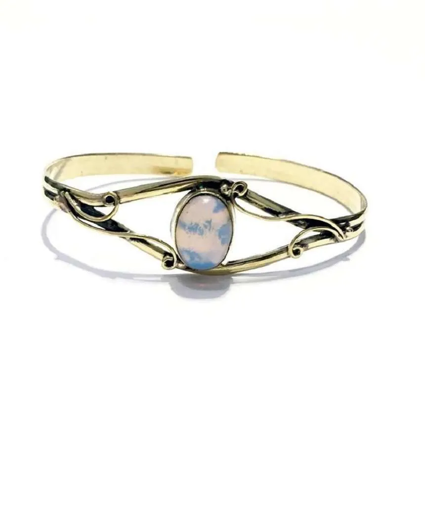 Centre Stone Bangle Bracelet