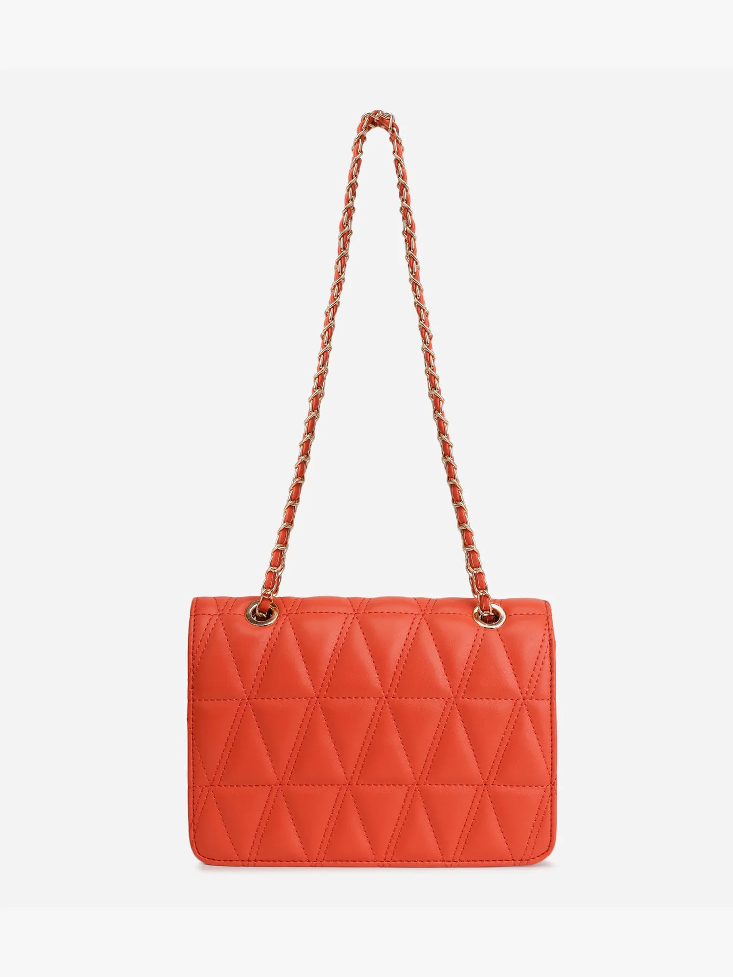 Chain Handle Quilted Shoulder Bag