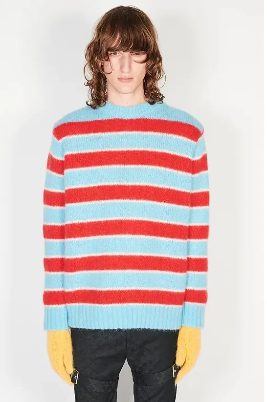 Charles Jeffrey LOVERBOY  |Crew Neck Stripes Casual Style Unisex Wool Nylon