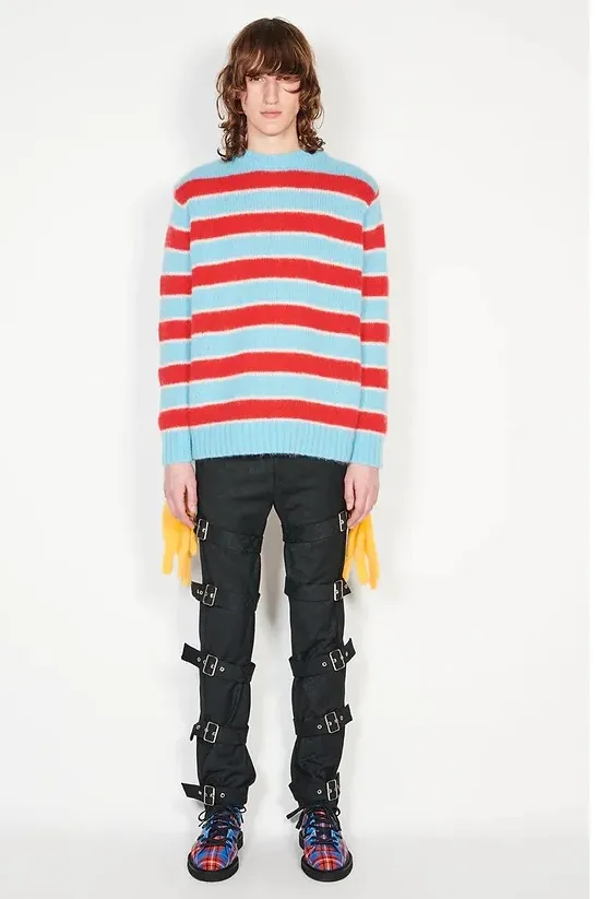 Charles Jeffrey LOVERBOY  |Crew Neck Stripes Casual Style Unisex Wool Nylon