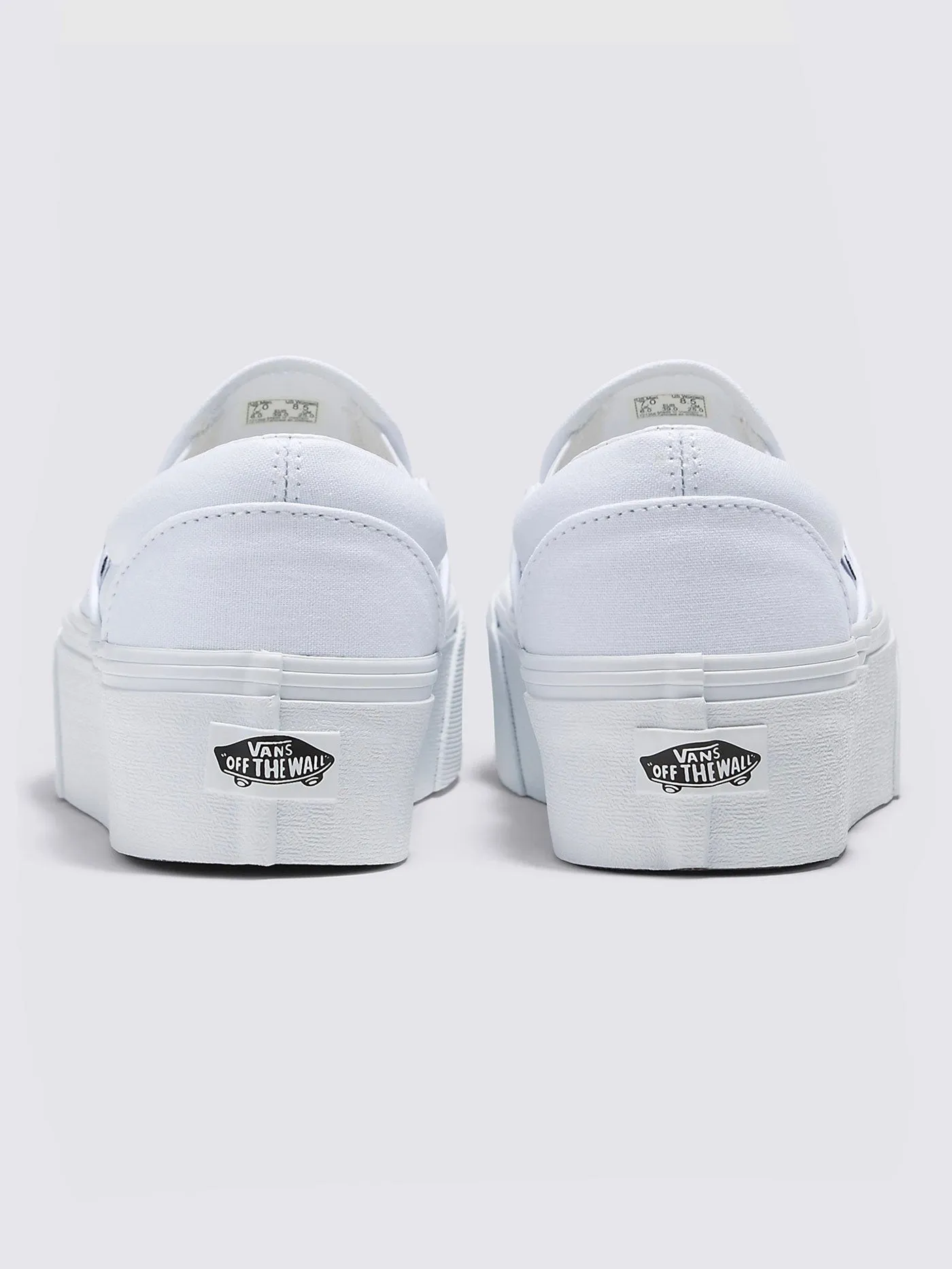 Classic Slip-on Stackform Canvas True White Shoes