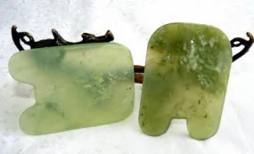 Clearance-Jade Gua Sha Tool for Scraping, Chinese Medicine #13 Earth Element (GUA-13-CL)