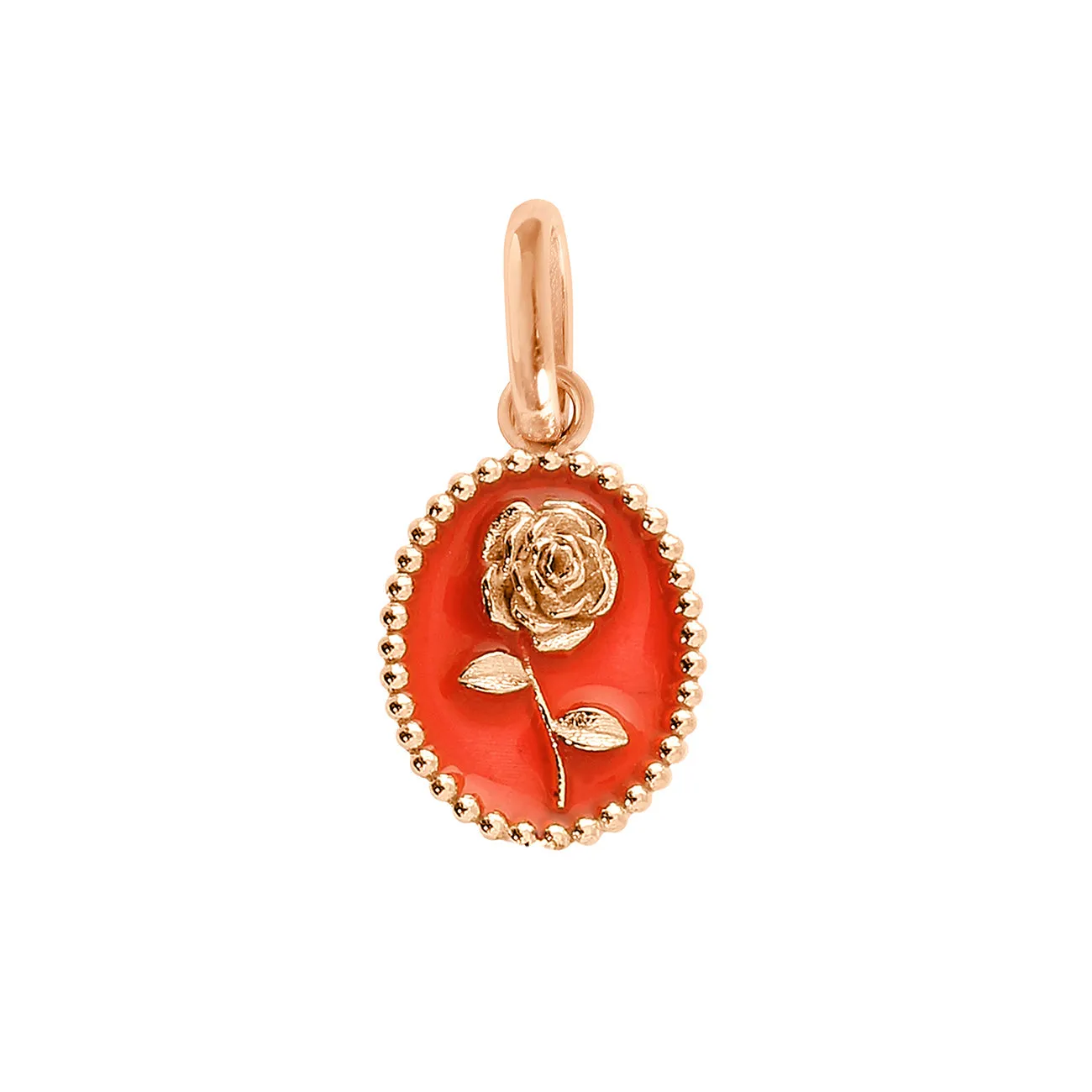 Coral Rose Pendant, Rose Gold