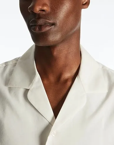 COS  |Silk Plain Cotton Short Sleeves Shirts