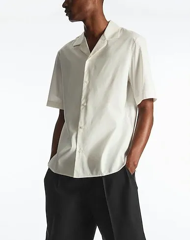 COS  |Silk Plain Cotton Short Sleeves Shirts