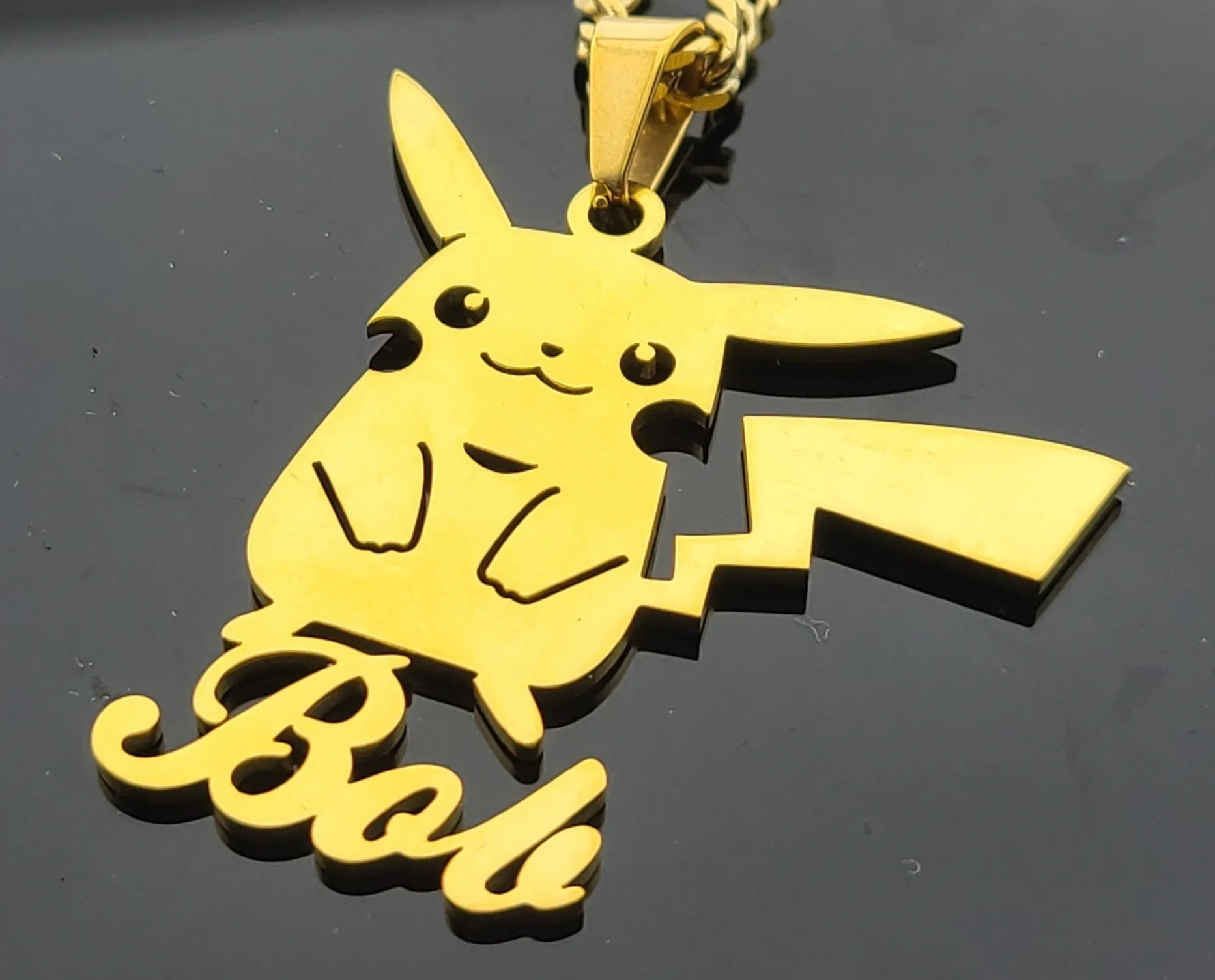 Custom Name Pendant With Cartoon Character Style 12