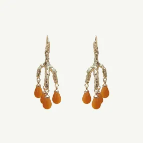 Delia Yellow Jade Earrings