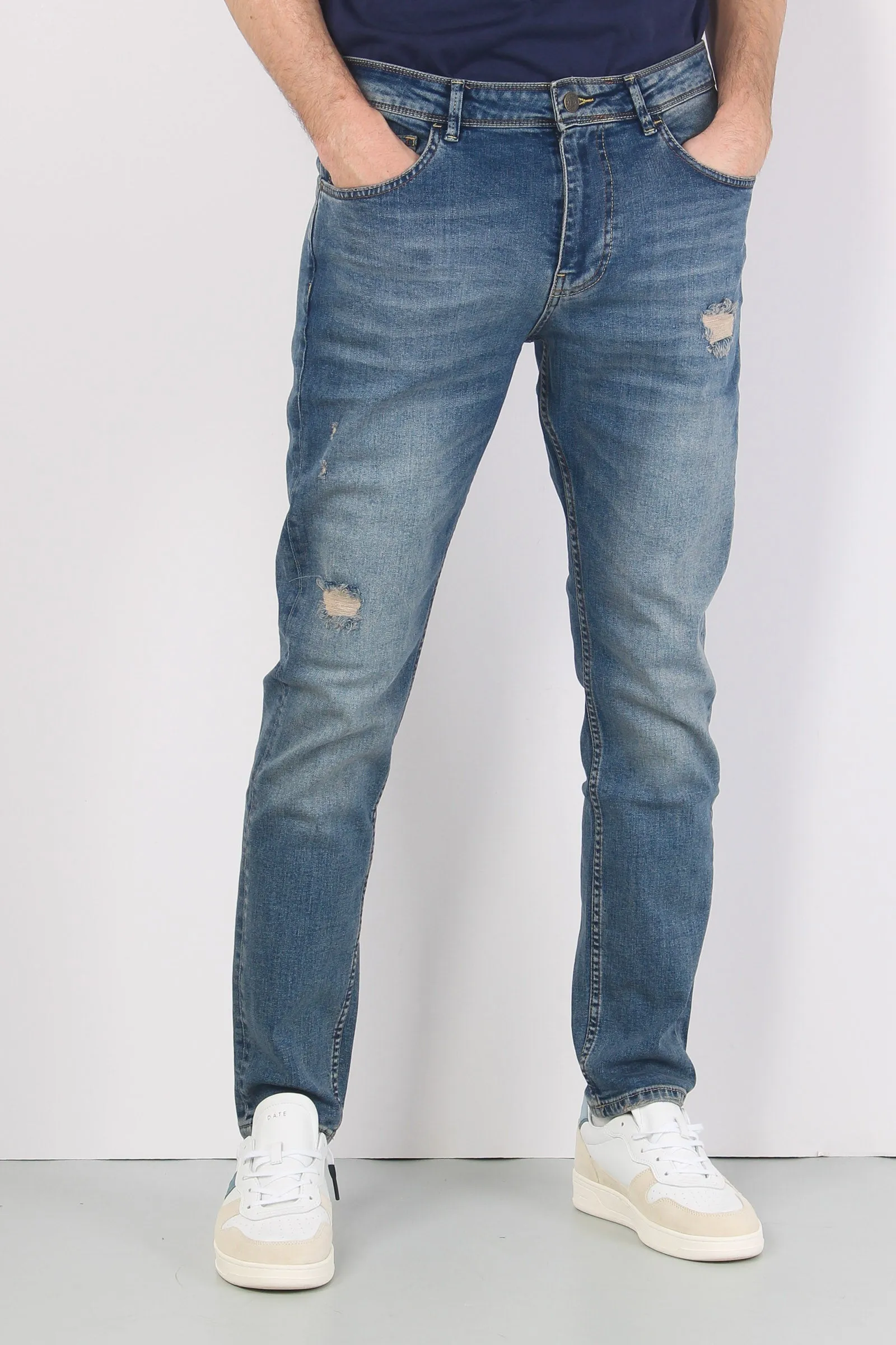 Denim Carrot Fit Denim Medio