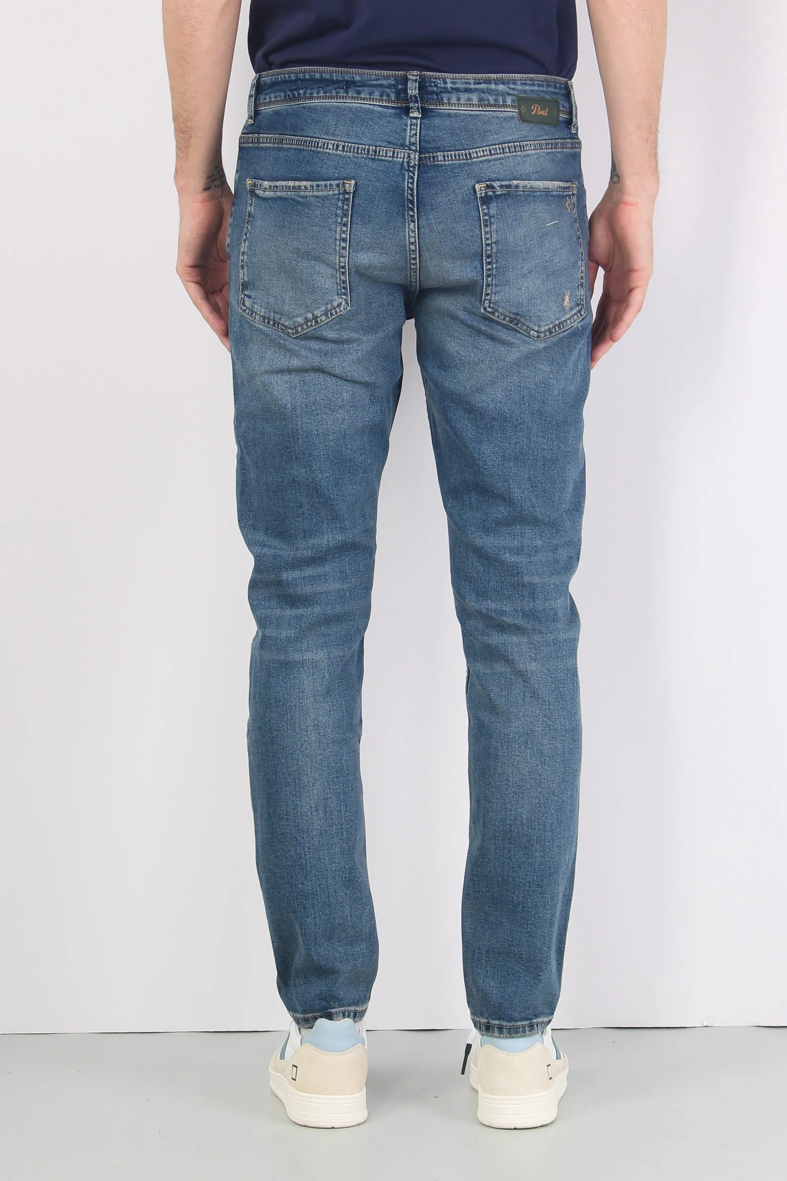 Denim Carrot Fit Denim Medio