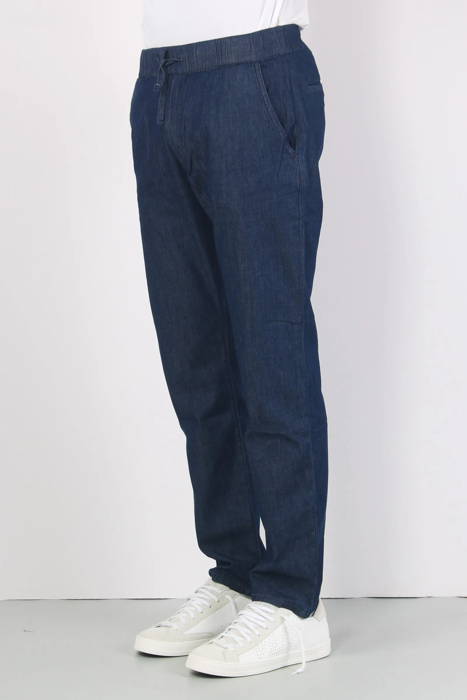 Denim Coulisse Relaxed Denim Scuro