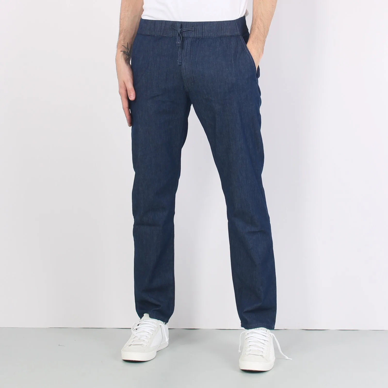 Denim Coulisse Relaxed Denim Scuro