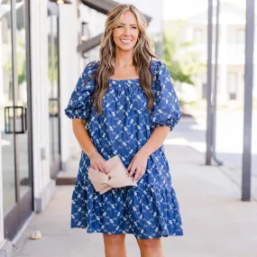 Denim Daze Dress, Denim Blue