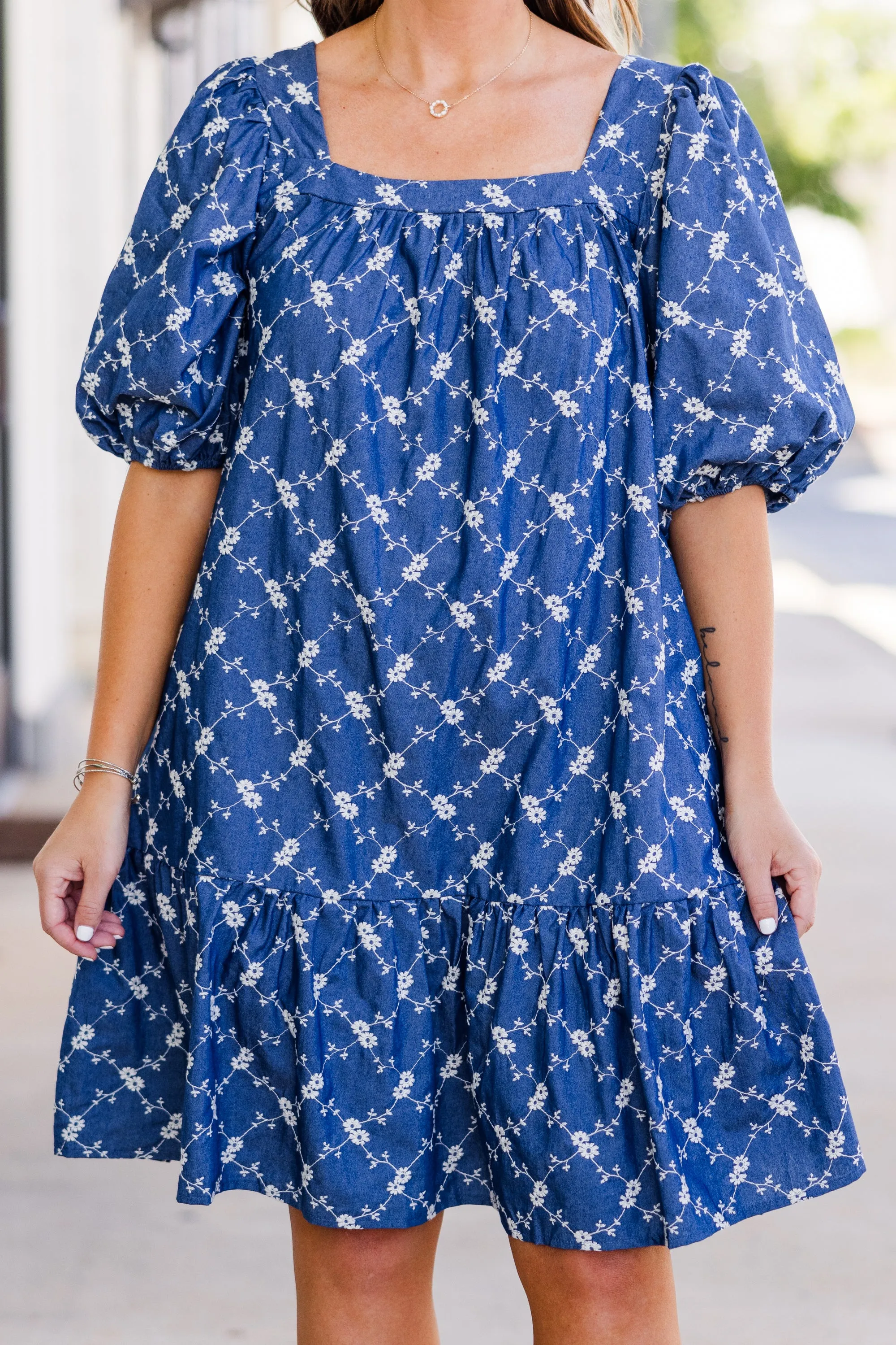 Denim Daze Dress, Denim Blue