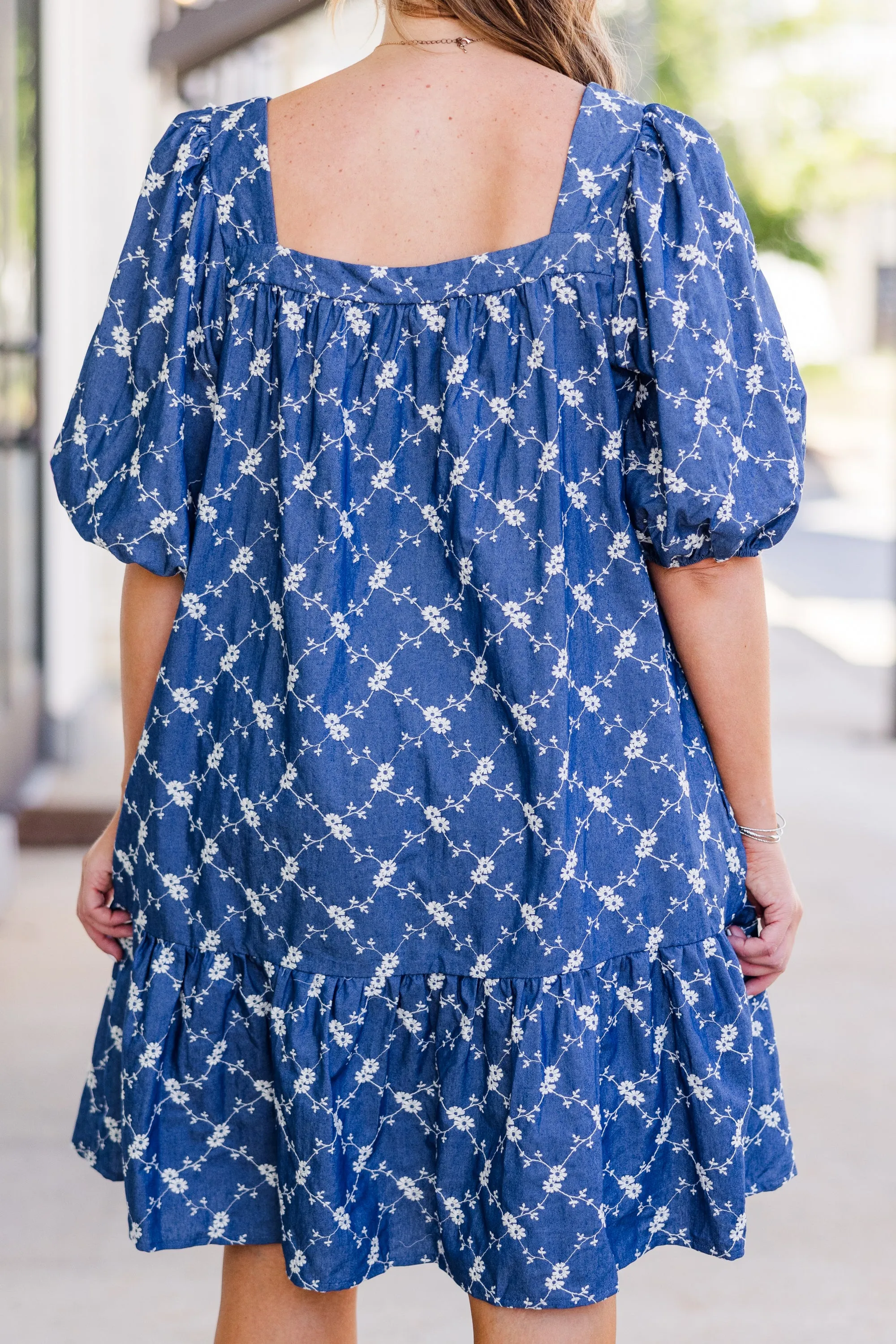 Denim Daze Dress, Denim Blue