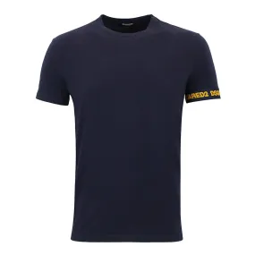 DSQUARED2 - Tape Sleeve Logo T-Shirt in Navy