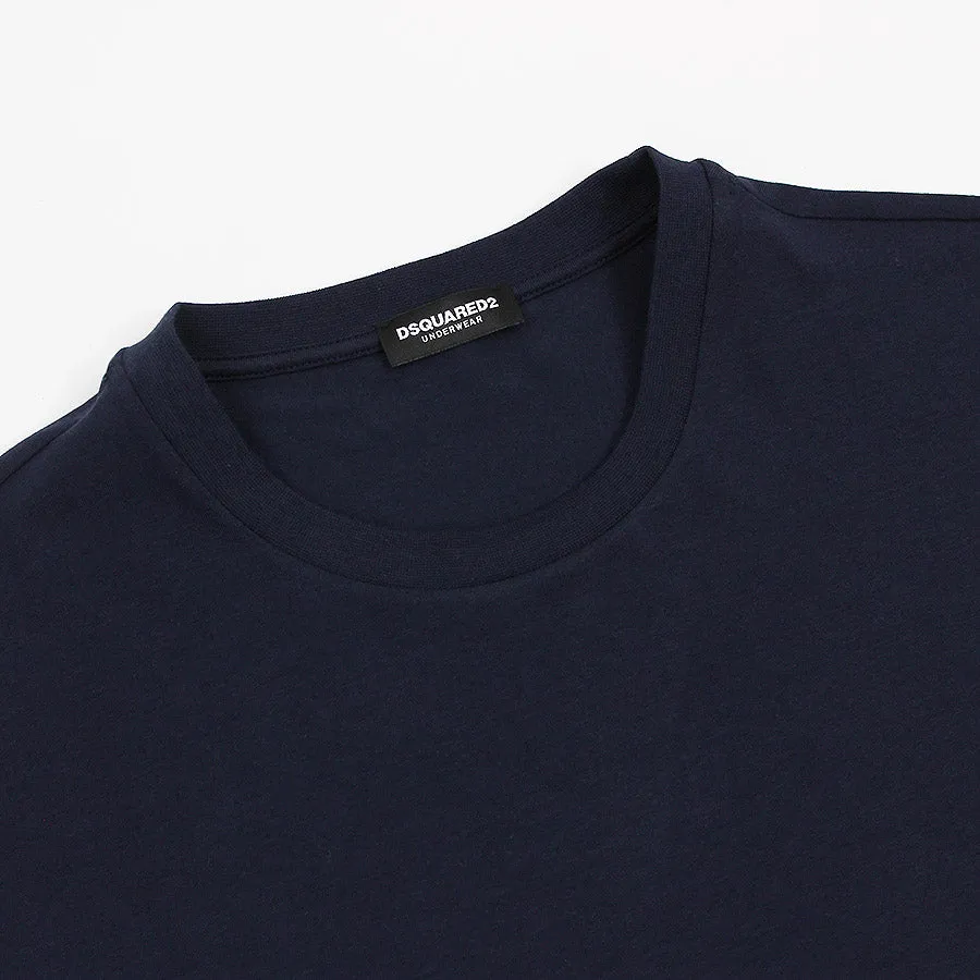 DSQUARED2 - Tape Sleeve Logo T-Shirt in Navy