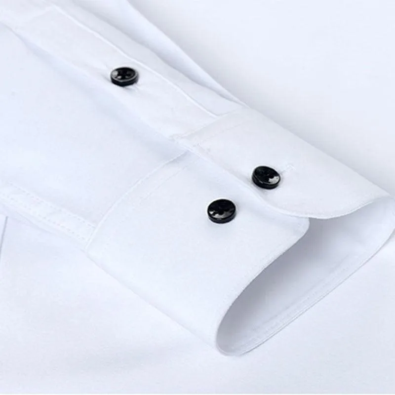 Elastic force non-iron long-sleeved business casual shirt