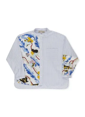 Emilio Pucci Junior Stripe Panelled Long Sleeved Shirt