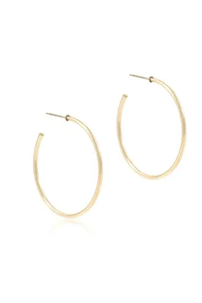 Enewton Round Gold 1.75 Post Hoop Earring- 2mm Smooth