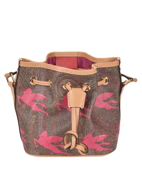 Etro Graphic-Printed Bucket Shoulder Bag