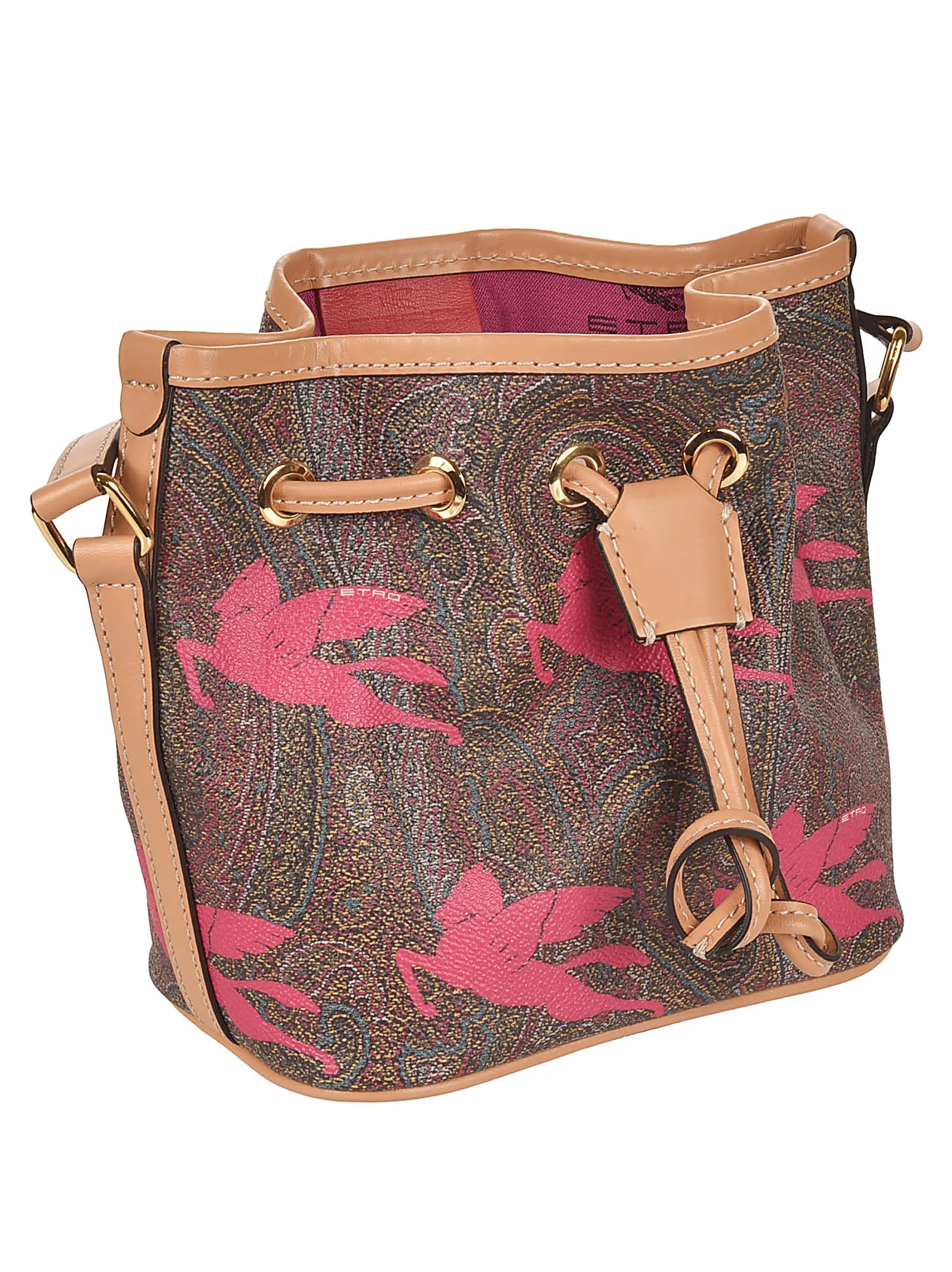 Etro Graphic-Printed Bucket Shoulder Bag