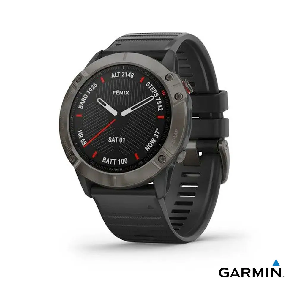 Fenix 6X Sapphire Carbon Gray - Garmin