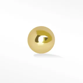 Flat Back Earring Sphere 2mm 14k Yellow