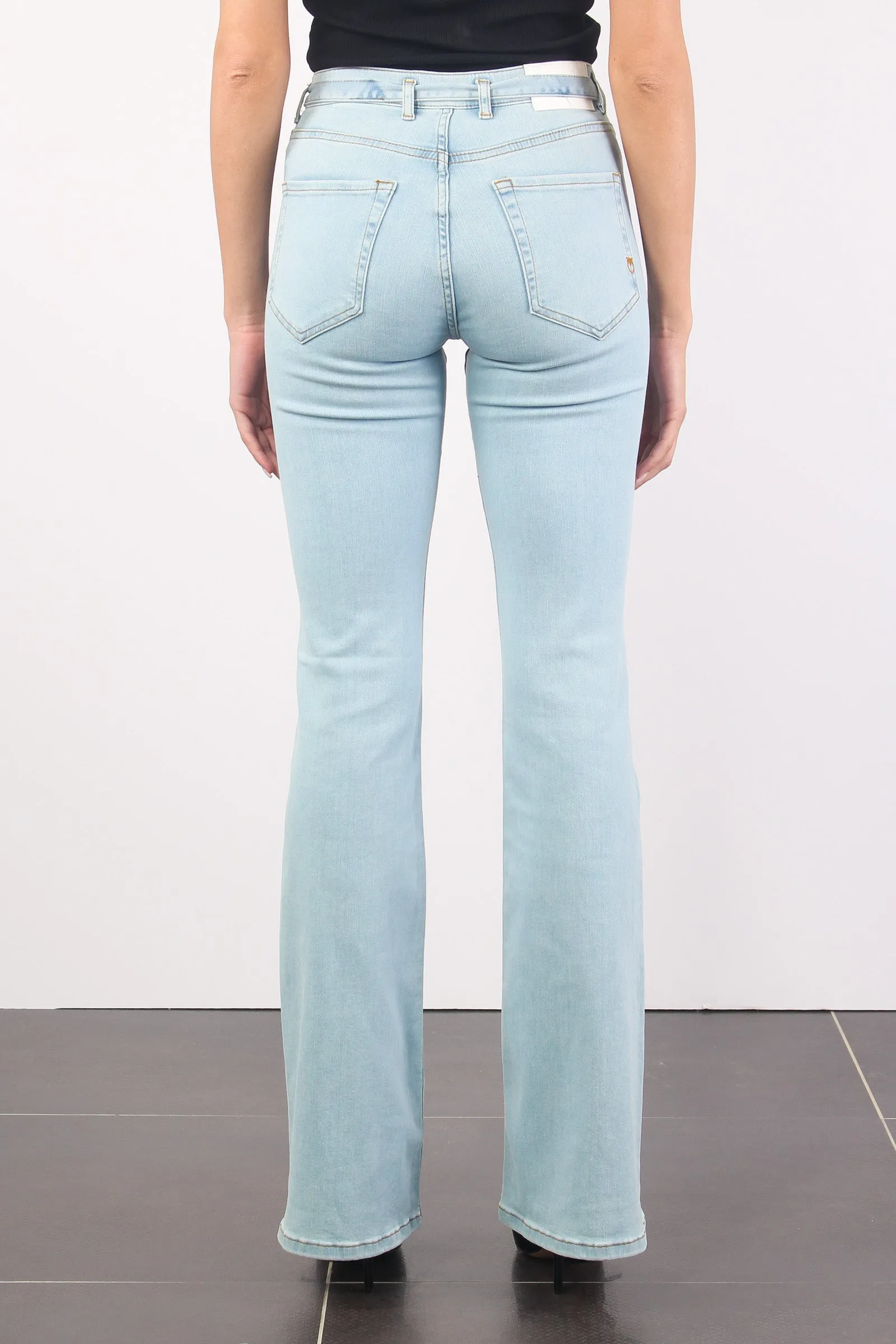 Flora Denim Flare Blue Chiaro