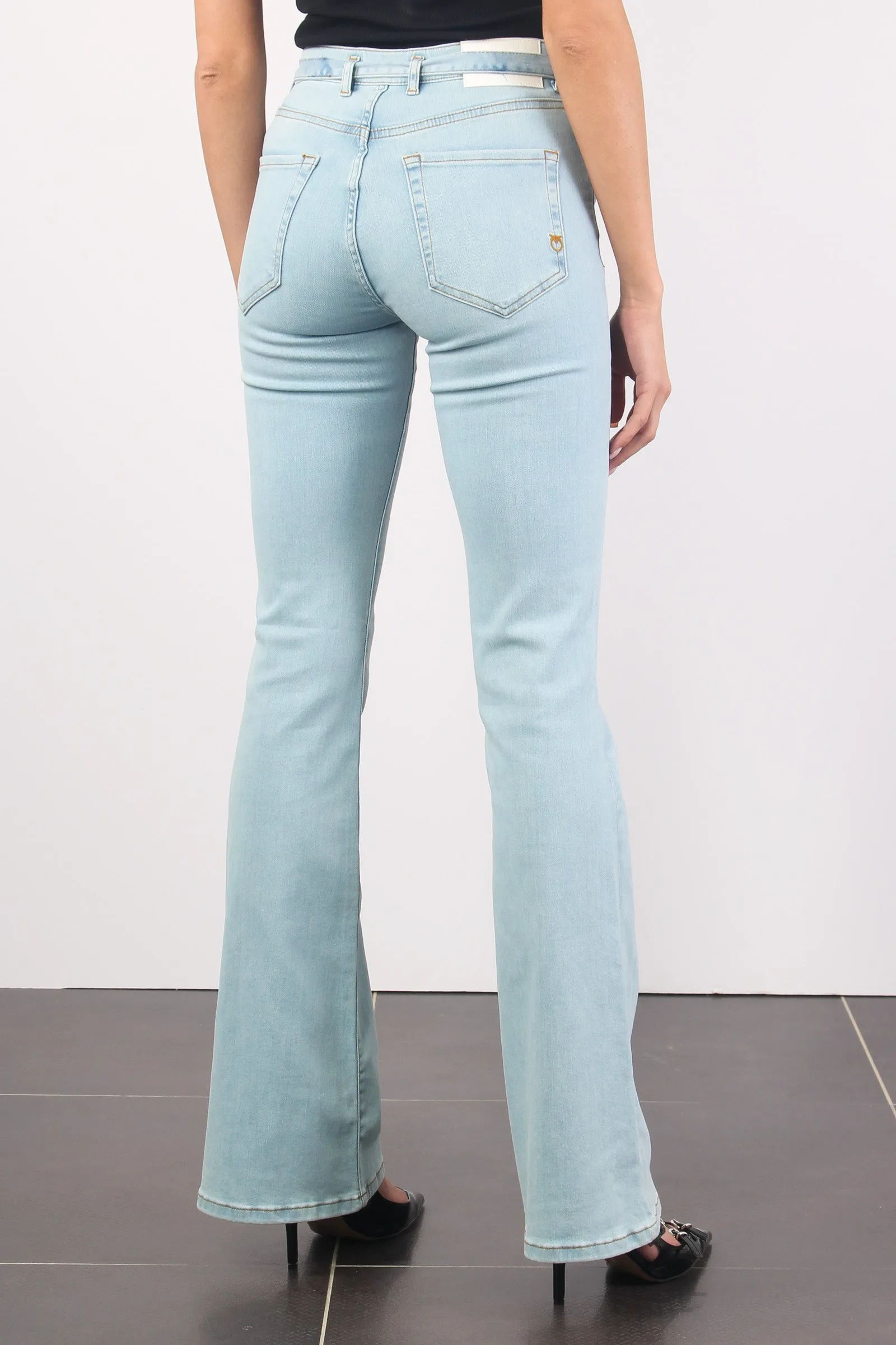 Flora Denim Flare Blue Chiaro