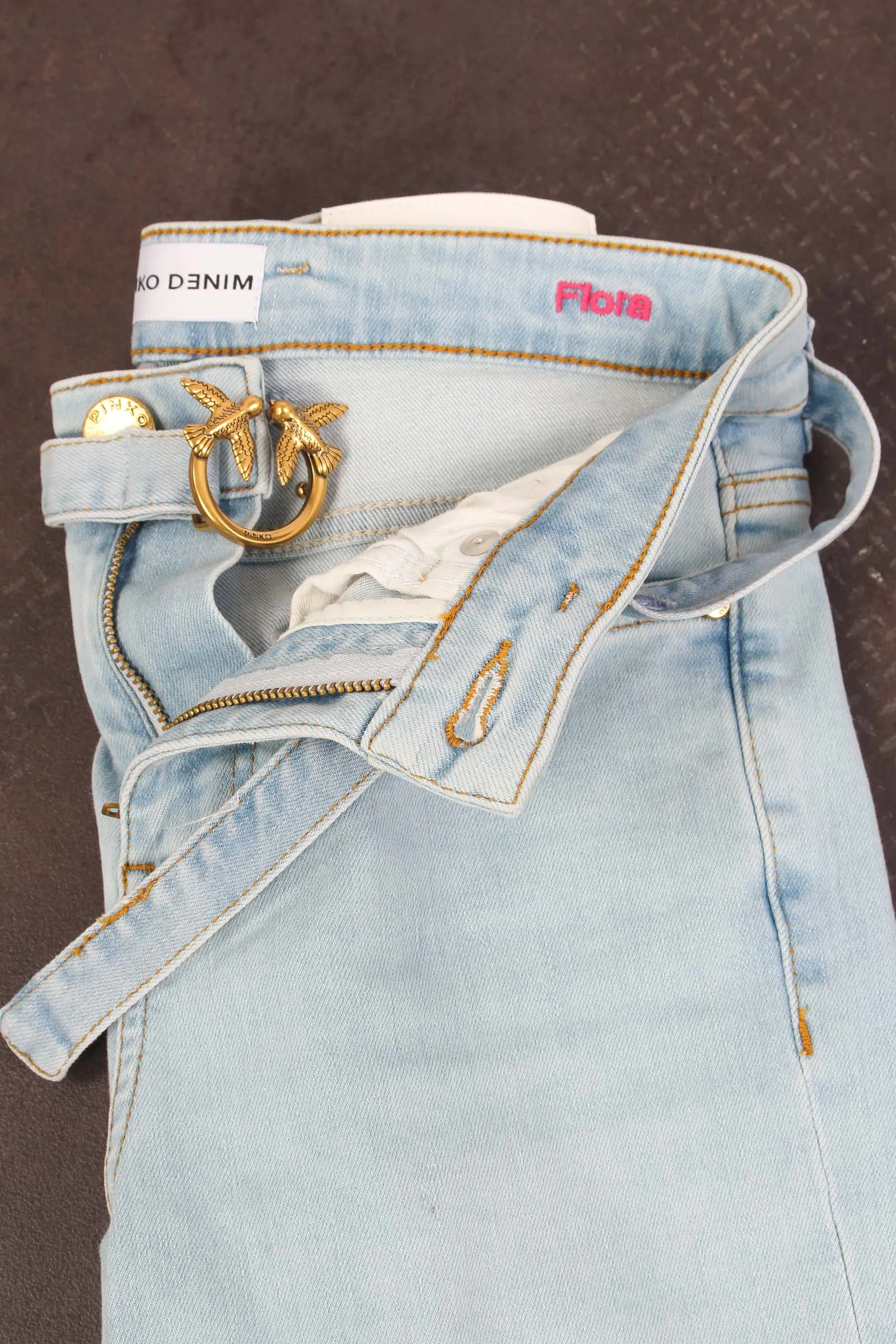 Flora Denim Flare Blue Chiaro