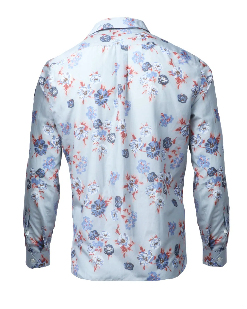 Floral Print Popover Dress Shirt