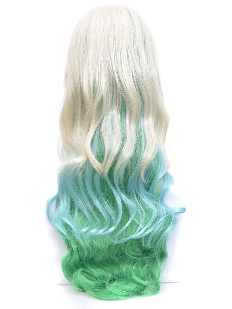 Girls Ombre Mad Scientist Hair Wig