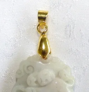 Gold Bail for Jade Pendants