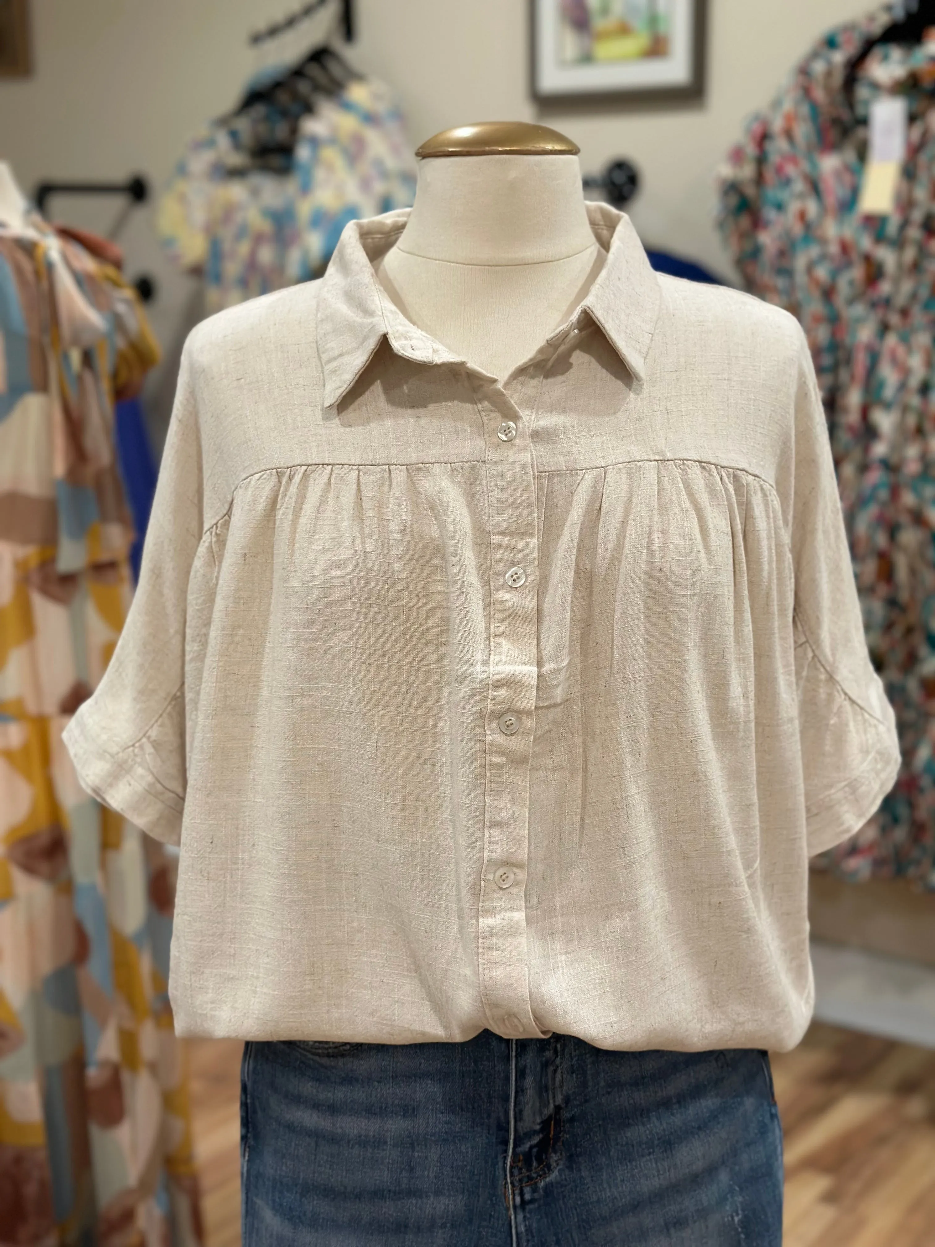 Hayden Linen Blend Top